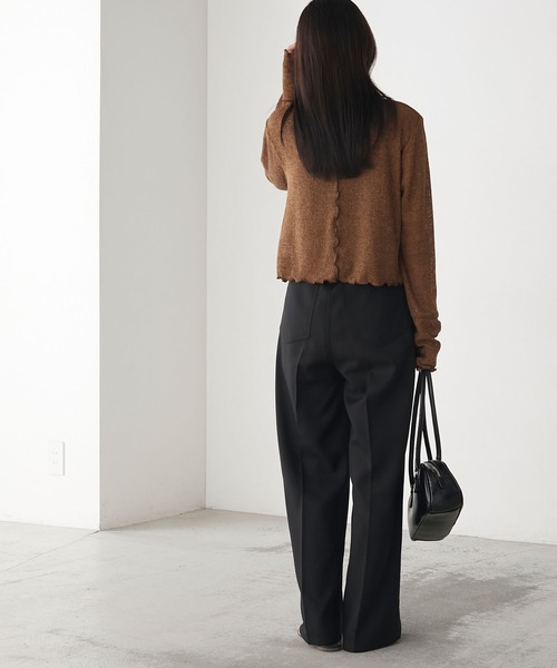 forksy.】シアーワッフルタックボタンカーディガン forksy.│MONO-MART