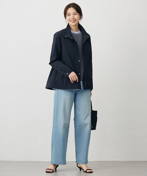 J.PRESS(ジェイプレス)の「BEZ ドビーストライプ バンドカラー ブラウス(シャツ/ブラウス・レディース・ネイビー系1/サックスブルー系1/ピンク系1・11/9)」の8枚目の写真
