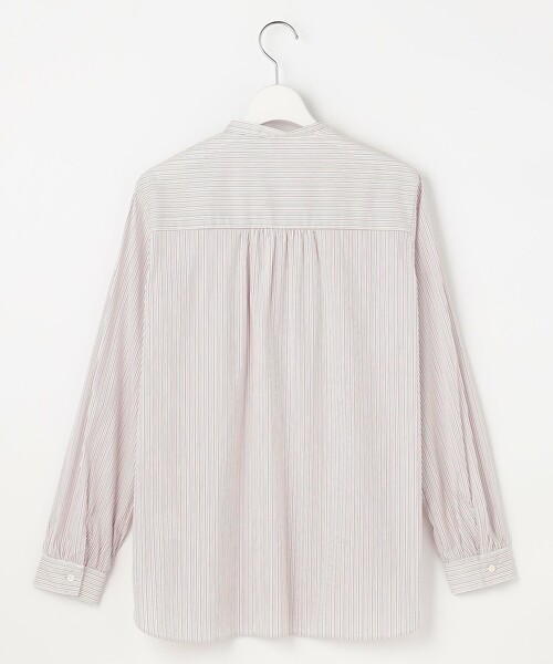J.PRESS(ジェイプレス)の「BEZ ドビーストライプ バンドカラー ブラウス(シャツ/ブラウス・レディース・ネイビー系1/サックスブルー系1/ピンク系1・11/9)」の16枚目の写真
