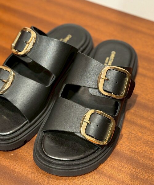 LOUNGEDRESS（ラウンジドレス）の「CHRISTIAN DI RICCIO ダブルベルトサンダル（サンダル・レディース・ブラック/ベージュ・36/37/38）」の8枚目の写真