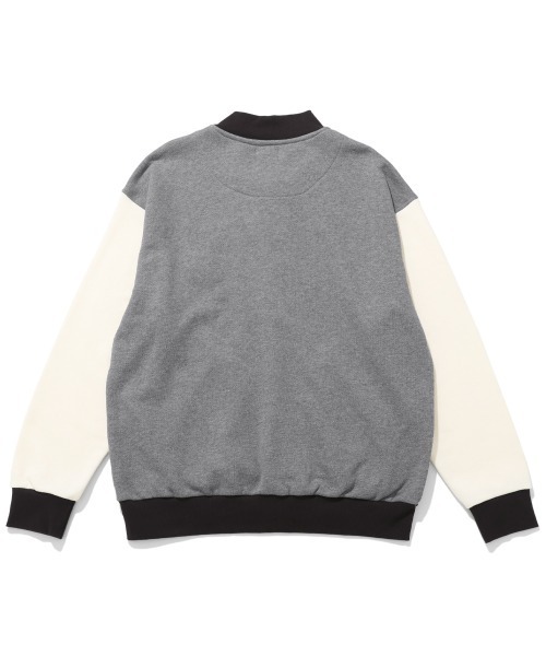 KRIFF MAYER(クリフメイヤー)の「ざっくり裏毛刺繍スナップカーデ(カーディガン/ボレロ・メンズ・ナチュラル/ベージュ/ブラック/カラフル/グレー・LARGE/X-LARGE/MEDIUM)」の11枚目の写真