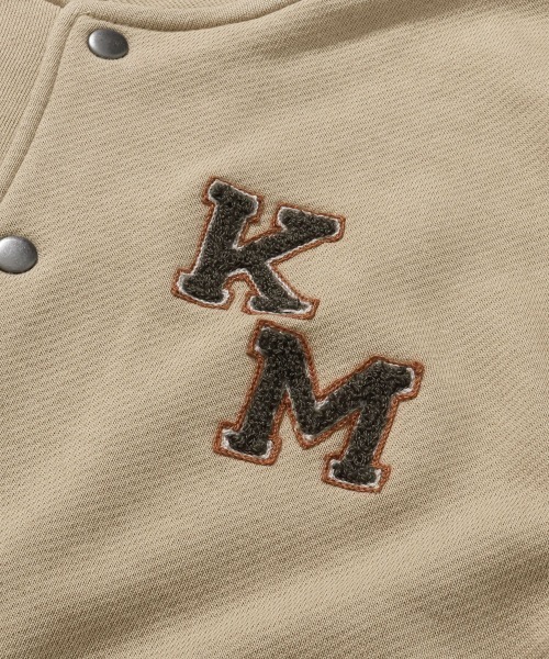 KRIFF MAYER(クリフメイヤー)の「ざっくり裏毛刺繍スナップカーデ(カーディガン/ボレロ・メンズ・ナチュラル/ベージュ/ブラック/カラフル/グレー・LARGE/X-LARGE/MEDIUM)」の13枚目の写真