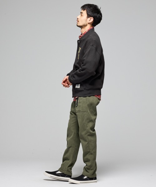 KRIFF MAYER(クリフメイヤー)の「ざっくり裏毛刺繍スナップカーデ(カーディガン/ボレロ・メンズ・ナチュラル/ベージュ/ブラック/カラフル/グレー・LARGE/X-LARGE/MEDIUM)」の9枚目の写真