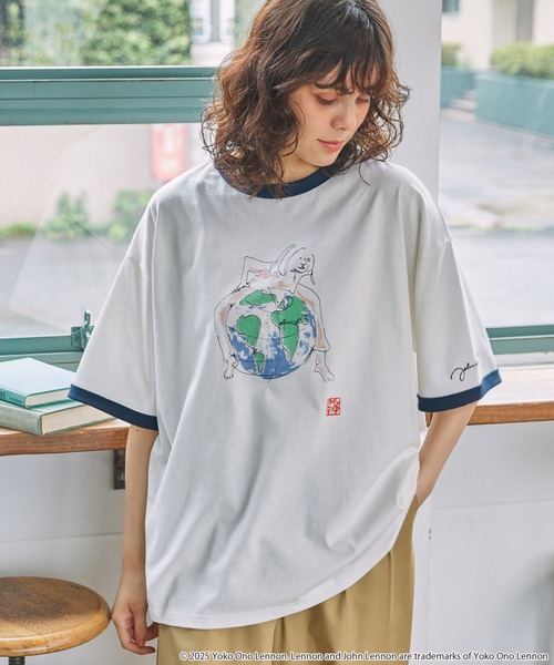 JOHN LENNON/ジョンレノン 別注 グラフィックプリント リンガー