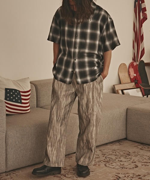 ALL RUNS（オールランズ）の「【50%OFF】カスレ プリント ツイルパンツ（デニムパンツ・メンズ・ブルー/グレー/ブラック・L/M）」の8枚目の写真