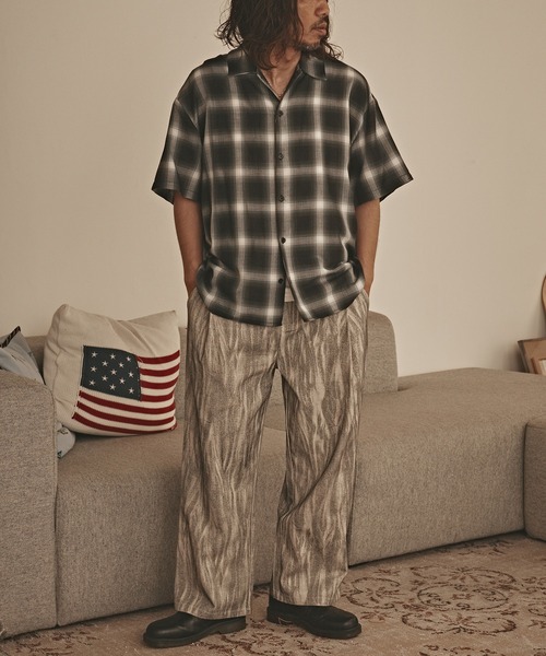 ALL RUNS（オールランズ）の「【50%OFF】カスレ プリント ツイルパンツ（デニムパンツ・メンズ・ブルー/グレー/ブラック・L/M）」の7枚目の写真