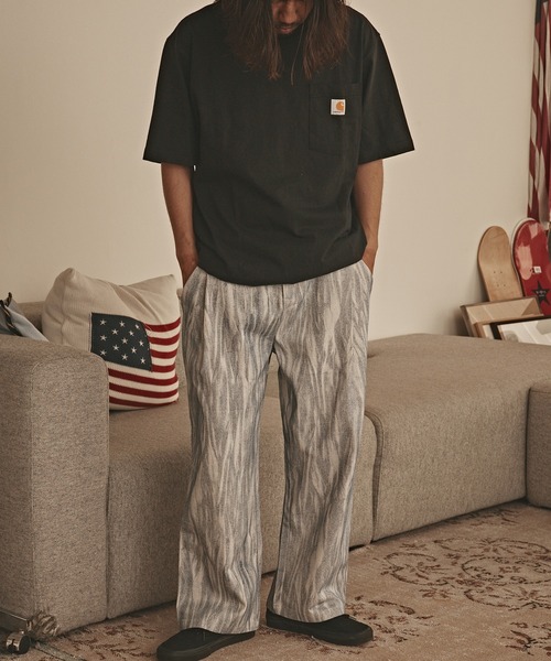 ALL RUNS（オールランズ）の「【50%OFF】カスレ プリント ツイルパンツ（デニムパンツ・メンズ・ブルー/グレー/ブラック・L/M）」の16枚目の写真