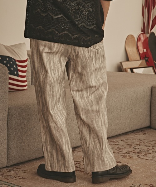 ALL RUNS（オールランズ）の「【50%OFF】カスレ プリント ツイルパンツ（デニムパンツ・メンズ・ブルー/グレー/ブラック・L/M）」の10枚目の写真