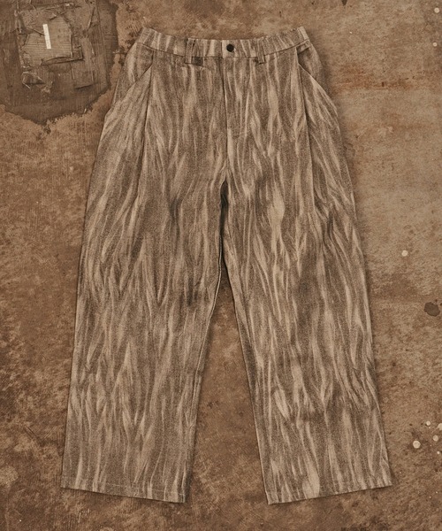 ALL RUNS（オールランズ）の「【50%OFF】カスレ プリント ツイルパンツ（デニムパンツ・メンズ・ブルー/グレー/ブラック・L/M）」の4枚目の写真