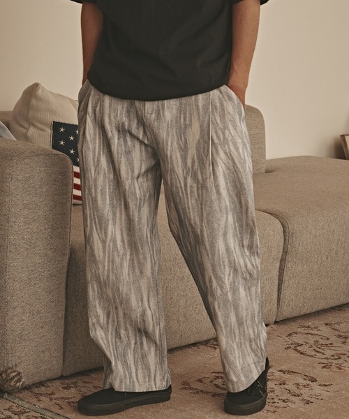 ALL RUNS（オールランズ）の「【50%OFF】カスレ プリント ツイルパンツ（デニムパンツ・メンズ・ブルー/グレー/ブラック・L/M）」の22枚目の写真