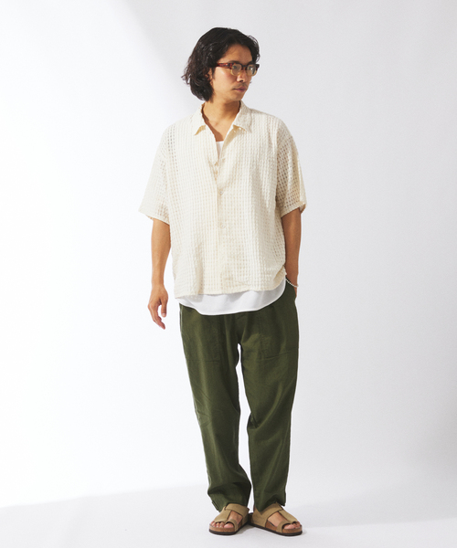 チェック シアー ドビー 半袖 シャツ（シャツ/ブラウス）｜JOURNAL