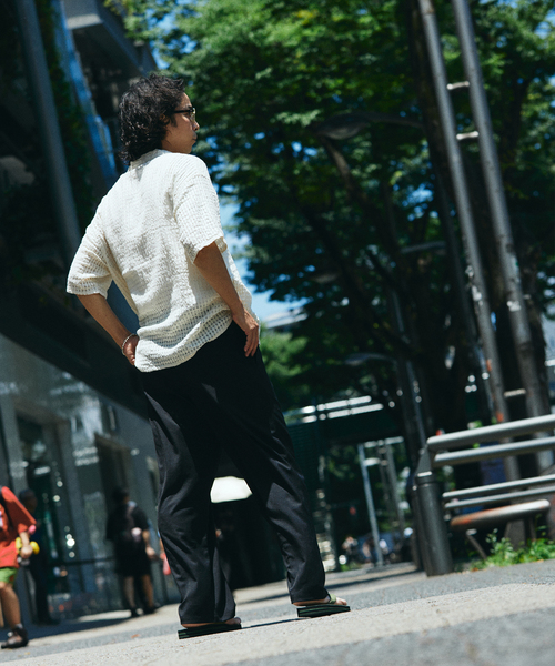 JOURNAL STANDARD relume(ジャーナルスタンダード レリューム)の「チェック シアー ドビー 半袖 シャツ(シャツ/ブラウス・メンズ・ブルー系その他/ブラウン系その他/ホワイト・LARGE/MEDIUM)」の10枚目の写真