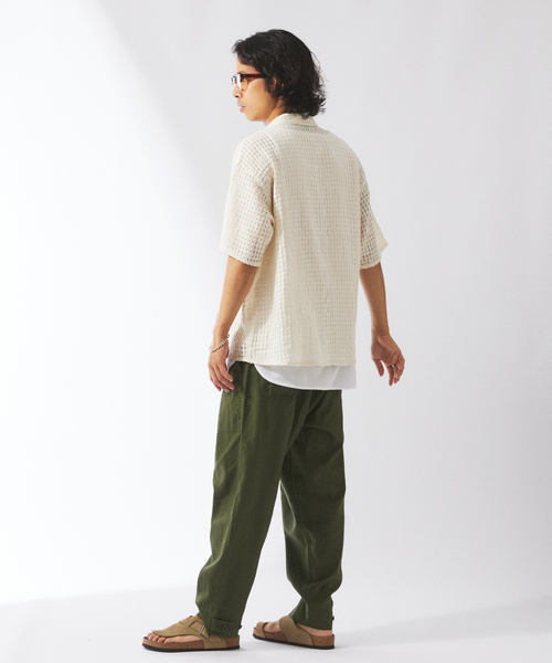 JOURNAL STANDARD relume(ジャーナルスタンダード レリューム)の「チェック シアー ドビー 半袖 シャツ(シャツ/ブラウス・メンズ・ブルー系その他/ブラウン系その他/ホワイト・LARGE/MEDIUM)」の21枚目の写真