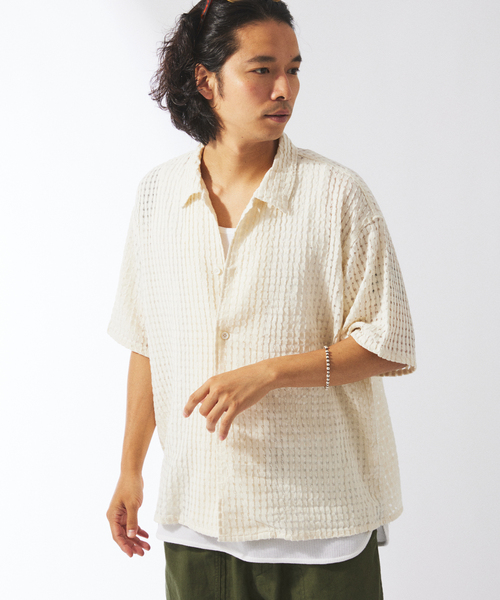 チェック シアー ドビー 半袖 シャツ（シャツ/ブラウス）｜JOURNAL