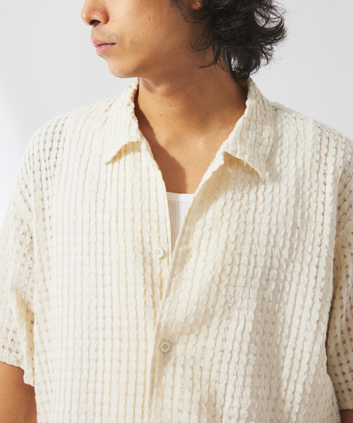 JOURNAL STANDARD relume レーヨン　半袖チェックシャツ JOURNAL STANDARD relume レーヨン 半袖チェックシャツ