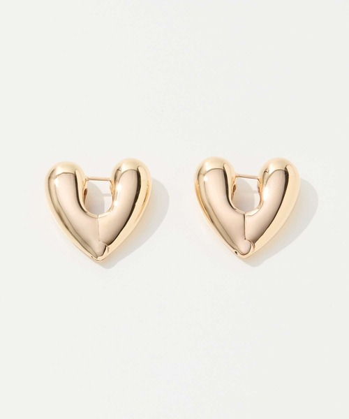 セール】ANNIKA INEZ Heart Hoops, Lrg アニカ イネズ ハート