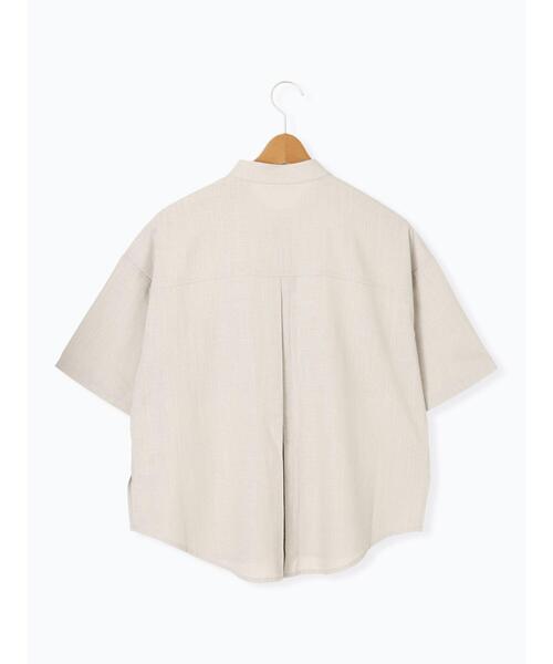 Lugnoncure（ルノンキュール）の「【セットアップ可】レーヨン麻半袖シャツ（シャツ/ブラウス・レディース・カーキ/ブラウン/ベージュ・F）」の15枚目の写真