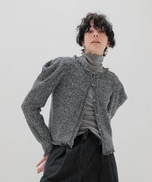 DRESSLAVE（ドレスレイブ）の「ALLONGE sheer cardigan(シアV
