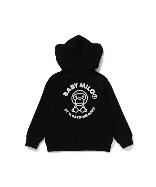 アベイシングエイプ ベイビーマイロ ジップパーカー BABY MILO RELAXED FIT ZIP HOODIE（パーカー）｜A BATHING APE