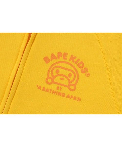 A BATHING APE（アベイシングエイプ）の「BABY MILO FRIENDS ZIP HOODIE（パーカー・キッズ・イエロー/ブラック・120/110/140/130/100/90）」の6枚目の写真