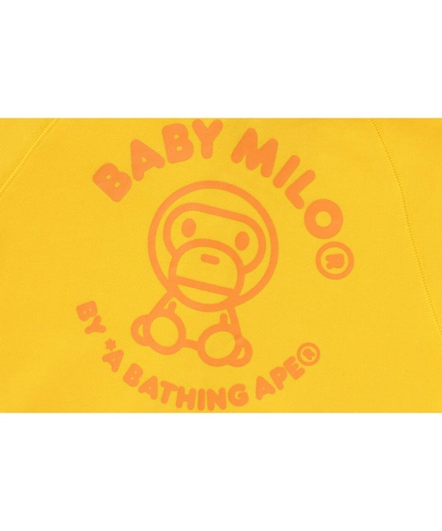 A BATHING APE（アベイシングエイプ）の「BABY MILO FRIENDS ZIP HOODIE（パーカー・キッズ・イエロー/ブラック・120/110/140/130/100/90）」の8枚目の写真