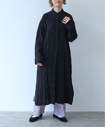 yuni（ユニ　）の「レーヨンコットンジャカード　シャツワンピース（ワンピース）」