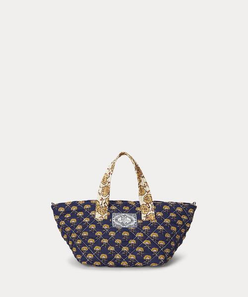 【POLO RALPH LAUREN】フローラル コットン スモール トート フローラル Big Pony コットン キャンバス ミニ トート | ラルフ