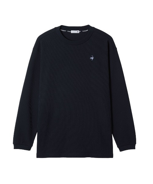 le coq sportif（ルコックスポルティフ）の「【ルコックスポルティフ】吸汗/ストレッチ/UVカットヘランカワッフル長袖Tシャツ（Tシャツ/カットソー・メンズ・グレー/ネイビー/ホワイト・M/L/XL）」の3枚目の写真