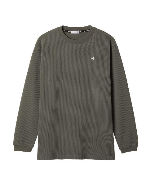 le coq sportif（ルコックスポルティフ）の「【ルコックスポルティフ】吸汗/ストレッチ/UVカットヘランカワッフル長袖Tシャツ（Tシャツ/カットソー・メンズ・グレー/ネイビー/ホワイト・M/L/XL）」の9枚目の写真