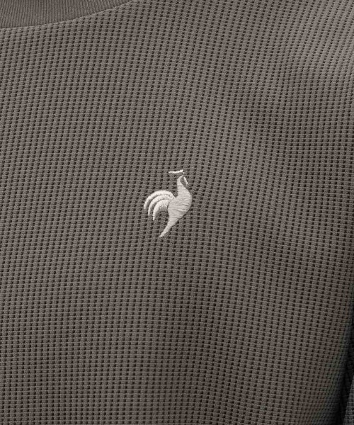 le coq sportif（ルコックスポルティフ）の「【ルコックスポルティフ】吸汗/ストレッチ/UVカットヘランカワッフル長袖Tシャツ（Tシャツ/カットソー・メンズ・グレー/ネイビー/ホワイト・M/L/XL）」の7枚目の写真