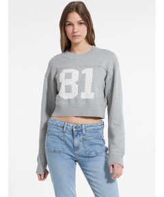GUESS JEANS Ls Cn Crop 81 Sweater セーター