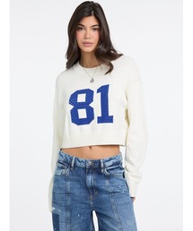 GUESS JEANS | GUESS JEANS Ls Cn Crop 81 Sweater セーター(ニット/セーター)