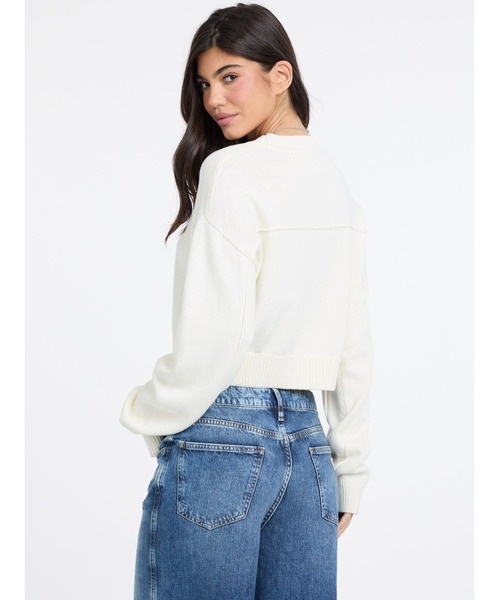 GUESS JEANS Ls Cn Crop 81 Sweater セーター | GUESS(ゲス) JAPAN