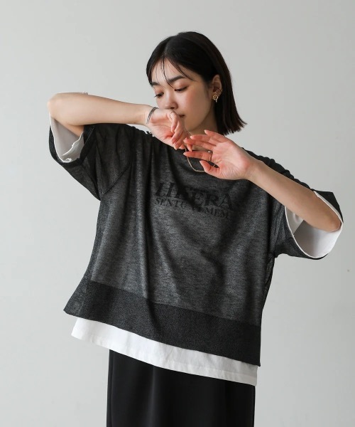 Bou Jeloud（ブージュルード）の「スパーク糸シアープルオーバー（ニット/セーター・レディース・ブラック/グレー/ピンク・FREE）」の20枚目の写真