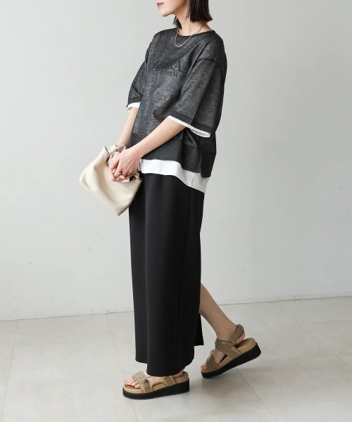 Bou Jeloud（ブージュルード）の「スパーク糸シアープルオーバー（ニット/セーター・レディース・ブラック/グレー/ピンク・FREE）」の21枚目の写真