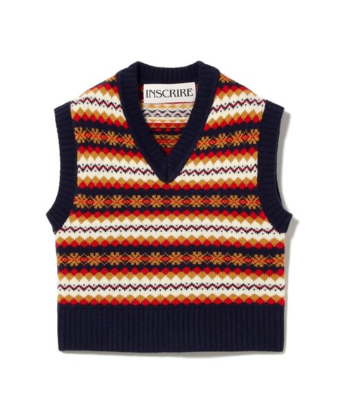 INSCRIRE（アンスクリア）の「INSCRIRE / フェアアイル ベスト（ベスト