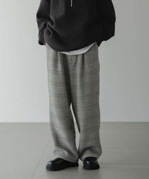 LOWRYS FARM（ローリーズファーム）の「【LFM(U)】ウールライクワイドスラックスパンツ　 494585（その他パンツ・メンズ・ブラウン/その他/ブラック・MEDIUM/LARGE）」の3枚目の写真