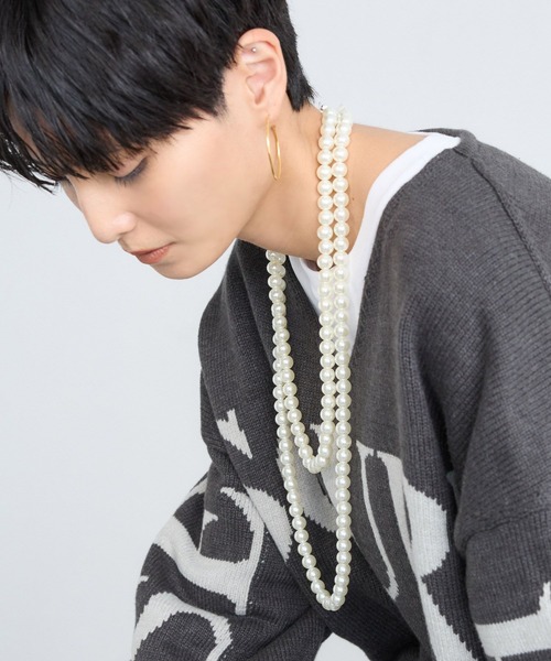BARNYARDSTORM(バンヤードストーム)の「BARNYARDSTORM / マルチウェイロングパールネックレス(ネックレス・レディース・シルバー・FREE)」の4枚目の写真