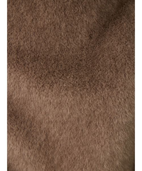 FRAY I.D(フレイアイディー)の「ECOPELビッグカラーショートジャケット(ブルゾン・レディース・モカ/アイボリー/ライトブルー・0/1)」の15枚目の写真