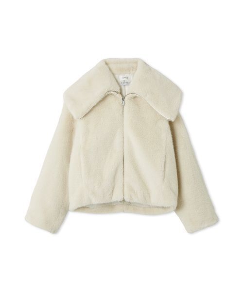 セール】ECOPELビッグカラーショートジャケット（ブルゾン）｜FRAY I.D