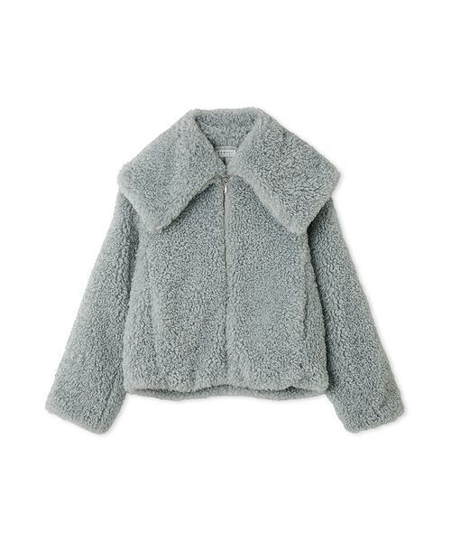 ECOPELビッグカラーショートジャケット（ブルゾン）｜FRAY I.D（フレイ