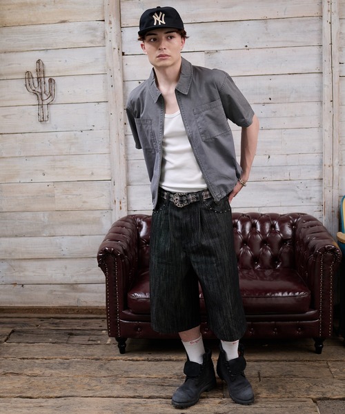 kutir（クティール）の「GRADATION PROCESSING ZIP SHIRT／グラデーション加工ジップシャツ（シャツ/ブラウス・メンズ・ブラック/グレー/ボルドー・LARGE/MEDIUM）」の18枚目の写真