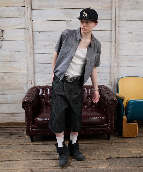 kutir（クティール）の「GRADATION PROCESSING ZIP SHIRT／グラデーション加工ジップシャツ（シャツ/ブラウス・メンズ・ブラック/グレー/ボルドー・LARGE/MEDIUM）」の19枚目の写真