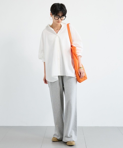 BARNYARDSTORM(バンヤードストーム)の「BARNYARDSTORM / サイドスリットワイドシャツ/ マシンウォッシャブル(シャツ/ブラウス・レディース・ブルー/ホワイト/ベージュ・FREE)」の7枚目の写真