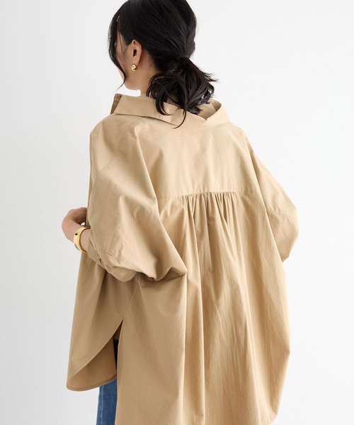 BARNYARDSTORM(バンヤードストーム)の「BARNYARDSTORM / サイドスリットワイドシャツ/ マシンウォッシャブル(シャツ/ブラウス・レディース・ブルー/ホワイト/ベージュ・FREE)」の20枚目の写真