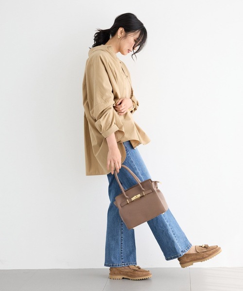 BARNYARDSTORM(バンヤードストーム)の「BARNYARDSTORM / サイドスリットワイドシャツ/ マシンウォッシャブル(シャツ/ブラウス・レディース・ブルー/ホワイト/ベージュ・FREE)」の22枚目の写真