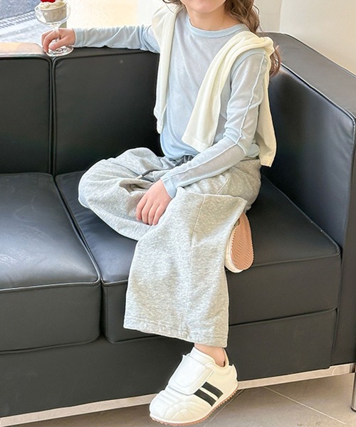 aimoha（アイモハ）の「【aimoha-KIDS-】キッズ 　ワイドスウェットパンツ（スウェットパンツ・キッズ・グレー/ダークグレー/ライトグレー/ブラック・170/160/150/140/130/120/110/100/90）」の21枚目の写真
