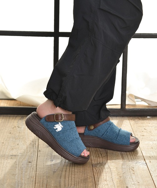 moz(モズ)の「moz(モズ)コンフォート 厚底 2WAY サンダル(サンダル・レディース・ブラック/ライトベージュ/ブルー/ダークウッド/レンガ/アッシュグレー/キナリ・S/M/L/LL)」の14枚目の写真