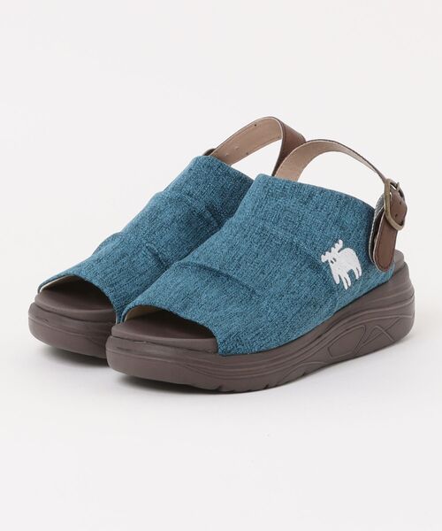 moz(モズ)の「moz(モズ)コンフォート 厚底 2WAY サンダル(サンダル・レディース・ブラック/ライトベージュ/ブルー/ダークウッド/レンガ/アッシュグレー/キナリ・S/M/L/LL)」の12枚目の写真
