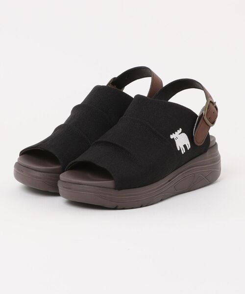 moz(モズ)の「moz(モズ)コンフォート 厚底 2WAY サンダル(サンダル・レディース・ブラック/ライトベージュ/ブルー/ダークウッド/レンガ/アッシュグレー/キナリ・S/M/L/LL)」の21枚目の写真